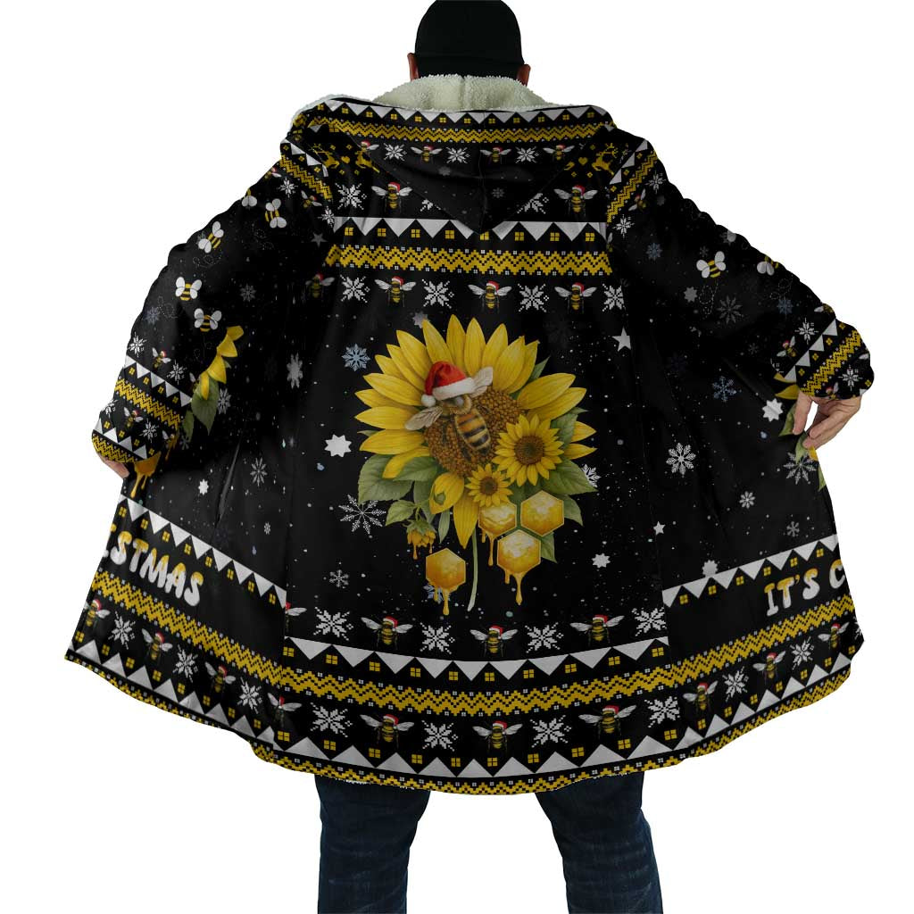 Bee Merry Its Time Christmas Cloak Xmas Holiday Patterns - Wonder Print Shop