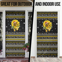 Bee Merry Its Time Christmas Door Cover Xmas Holiday Patterns - Wonder Print Shop