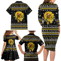 Bee Merry Its Time Christmas Family Matching Long Sleeve Bodycon Dress and Hawaiian Shirt Xmas Holiday Patterns - Wonder Print Shop