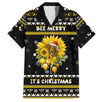 Bee Merry Its Time Christmas Family Matching Off Shoulder Maxi Dress and Hawaiian Shirt Xmas Holiday Patterns - Wonder Print Shop