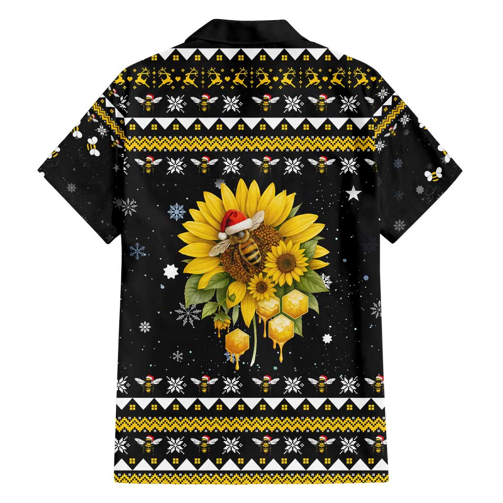 Bee Merry Its Time Christmas Family Matching Off Shoulder Maxi Dress and Hawaiian Shirt Xmas Holiday Patterns - Wonder Print Shop