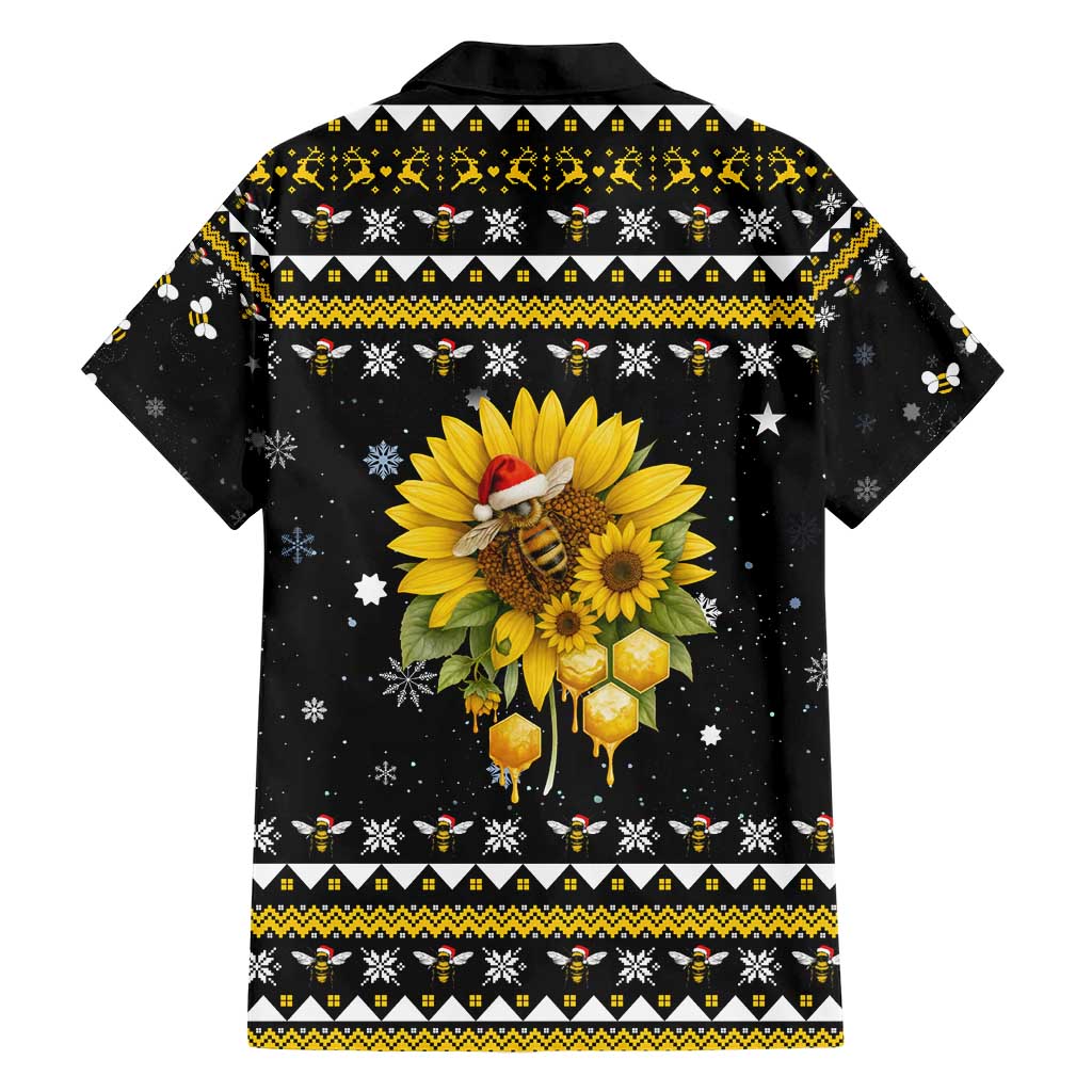Bee Merry Its Time Christmas Family Matching Short Sleeve Bodycon Dress and Hawaiian Shirt Xmas Holiday Patterns - Wonder Print Shop