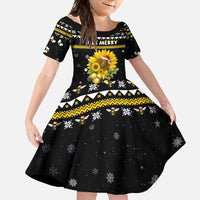 Bee Merry Its Time Christmas Family Matching Summer Maxi Dress and Hawaiian Shirt Xmas Holiday Patterns - Wonder Print Shop