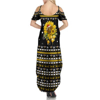 Bee Merry Its Time Christmas Family Matching Summer Maxi Dress and Hawaiian Shirt Xmas Holiday Patterns - Wonder Print Shop