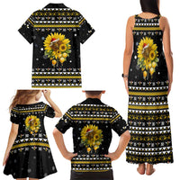 Bee Merry Its Time Christmas Family Matching Tank Maxi Dress and Hawaiian Shirt Xmas Holiday Patterns - Wonder Print Shop