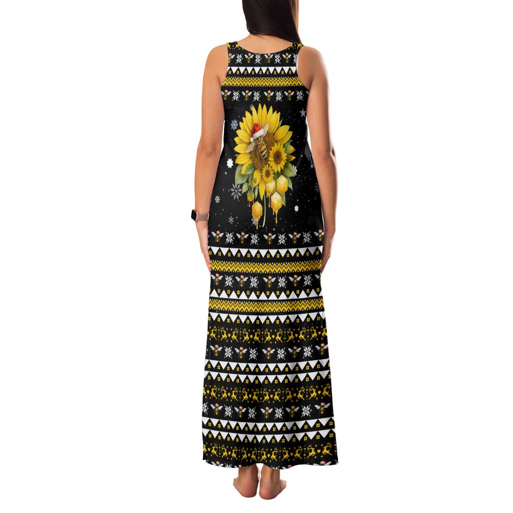 Bee Merry Its Time Christmas Family Matching Tank Maxi Dress and Hawaiian Shirt Xmas Holiday Patterns - Wonder Print Shop