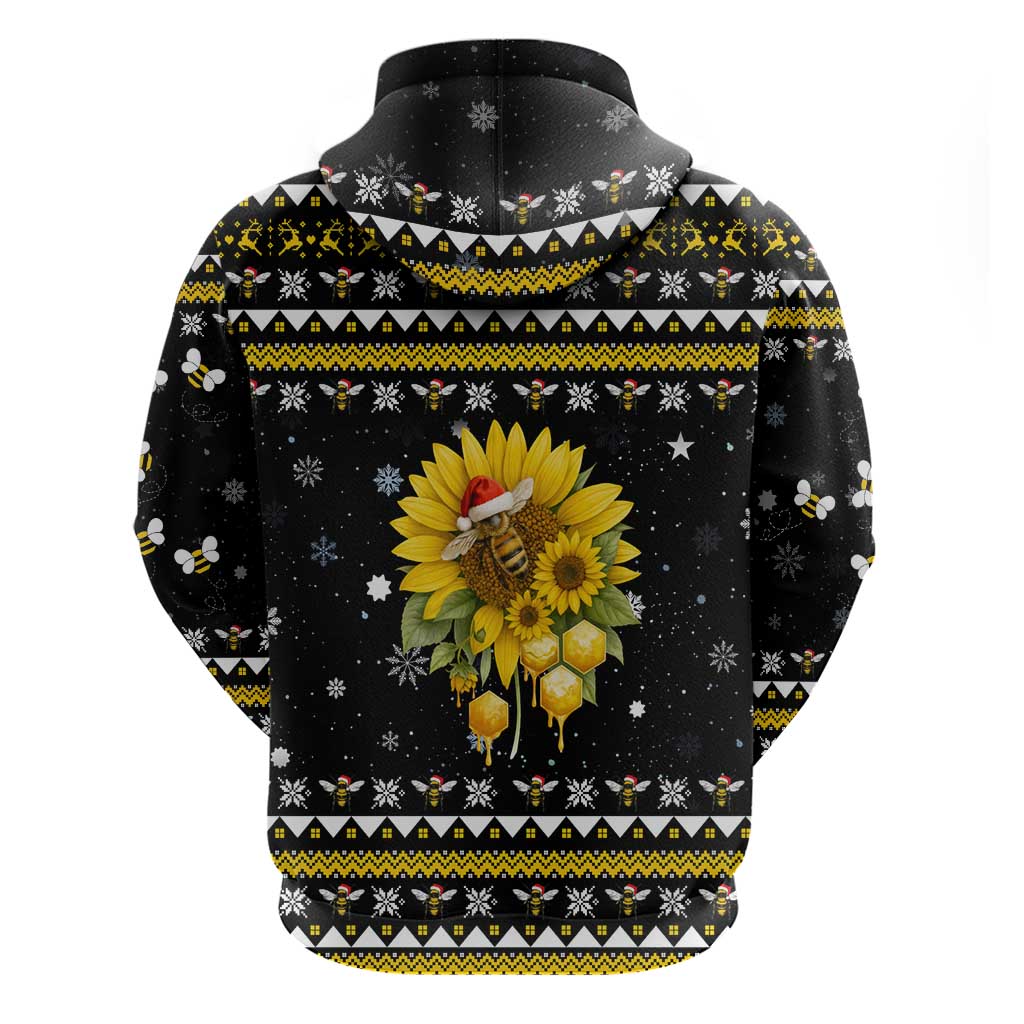 Bee Merry Its Time Christmas Hoodie Xmas Holiday Patterns - Wonder Print Shop