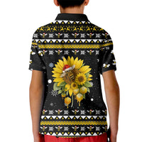 Bee Merry Its Time Christmas Kid Polo Shirt Xmas Holiday Patterns - Wonder Print Shop