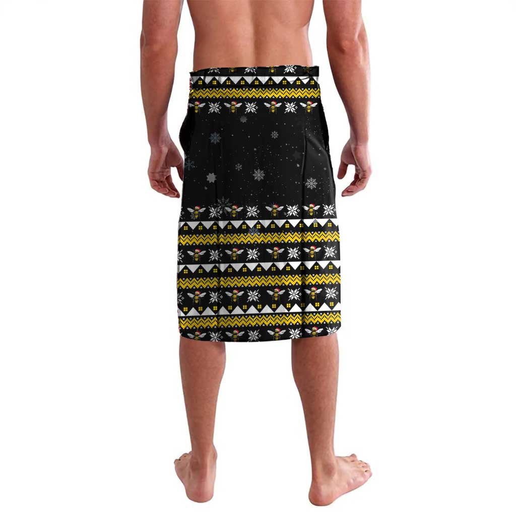 Bee Merry Its Time Christmas Lavalava Xmas Holiday Patterns - Wonder Print Shop