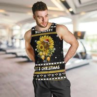 Bee Merry Its Time Christmas Men Tank Top Xmas Holiday Patterns - Wonder Print Shop