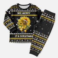 Bee Merry Its Time Christmas Pajama Set Xmas Holiday Patterns - Wonder Print Shop