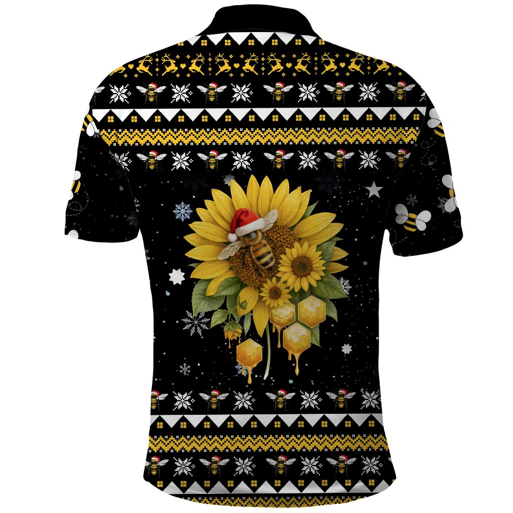 Bee Merry Its Time Christmas Polo Shirt Xmas Holiday Patterns - Wonder Print Shop