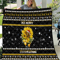 Bee Merry Its Time Christmas Quilt Xmas Holiday Patterns - Wonder Print Shop