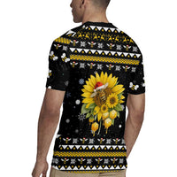 Bee Merry Its Time Christmas Rugby Jersey Xmas Holiday Patterns - Wonder Print Shop