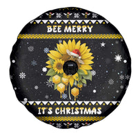 Bee Merry Its Time Christmas Spare Tire Cover Xmas Holiday Patterns - Wonder Print Shop