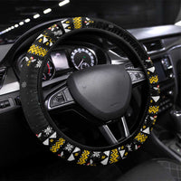 Bee Merry Its Time Christmas Steering Wheel Cover Xmas Holiday Patterns - Wonder Print Shop