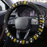 Bee Merry Its Time Christmas Steering Wheel Cover Xmas Holiday Patterns - Wonder Print Shop