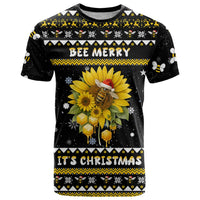 Bee Merry Its Time Christmas T Shirt Xmas Holiday Patterns - Wonder Print Shop