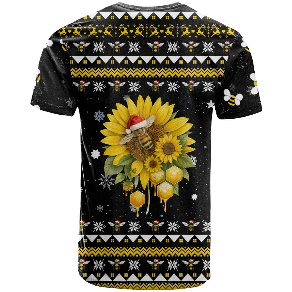 Bee Merry Its Time Christmas T Shirt Xmas Holiday Patterns - Wonder Print Shop