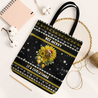 Bee Merry Its Time Christmas Tote Bag Xmas Holiday Patterns - Wonder Print Shop