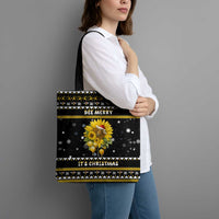 Bee Merry Its Time Christmas Tote Bag Xmas Holiday Patterns - Wonder Print Shop