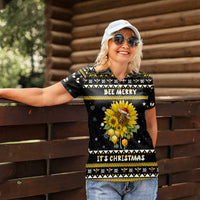 Bee Merry Its Time Christmas Women Polo Shirt Xmas Holiday Patterns - Wonder Print Shop