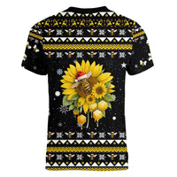 Bee Merry Its Time Christmas Women V-Neck T-Shirt Xmas Holiday Patterns - Wonder Print Shop
