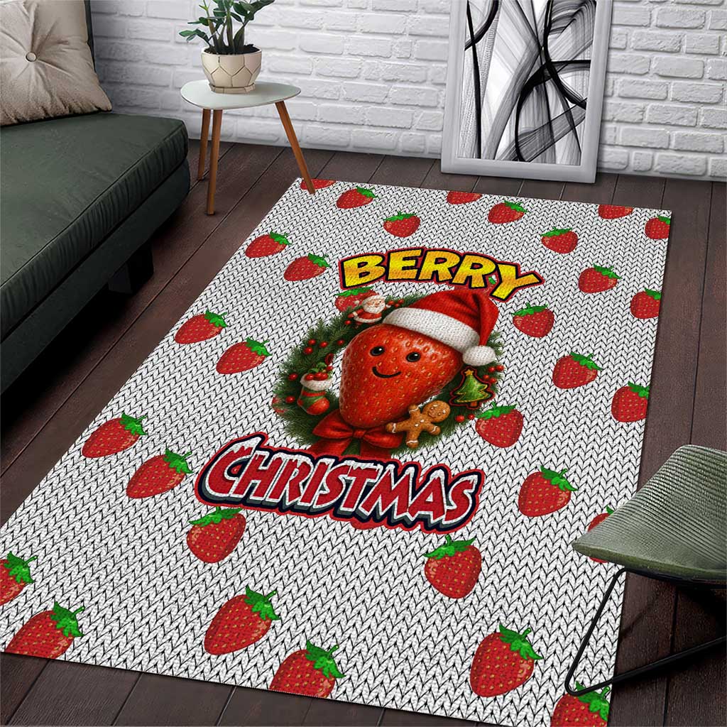 Berry ChristmasYall Christmas Area Rug Xmas Holiday Patterns - Wonder Print Shop
