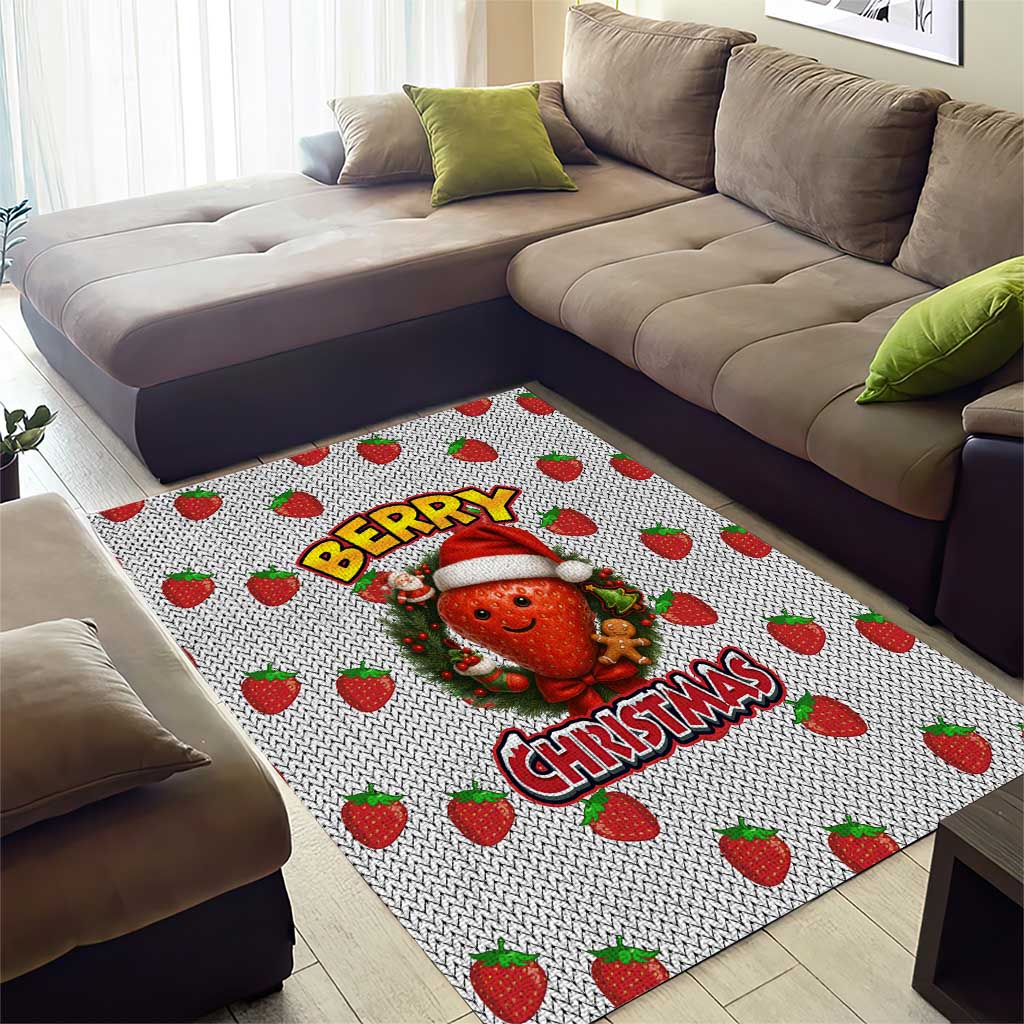 Berry ChristmasYall Christmas Area Rug Xmas Holiday Patterns - Wonder Print Shop