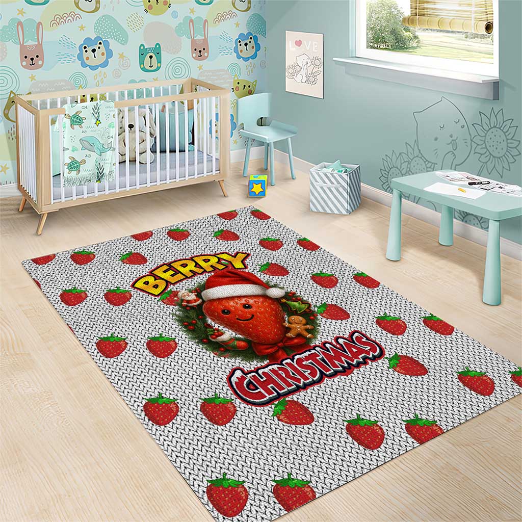Berry ChristmasYall Christmas Area Rug Xmas Holiday Patterns - Wonder Print Shop