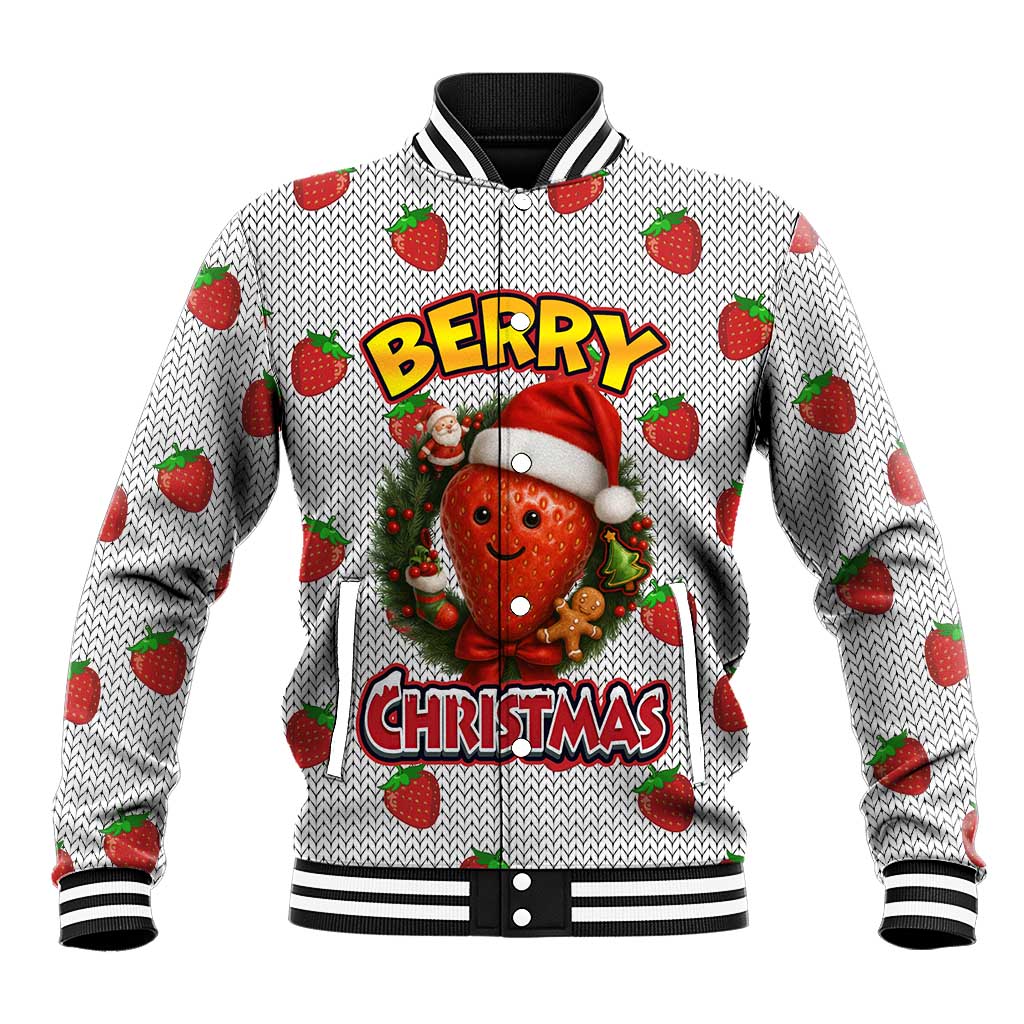 Berry ChristmasYall Christmas Baseball Jacket Xmas Holiday Patterns - Wonder Print Shop
