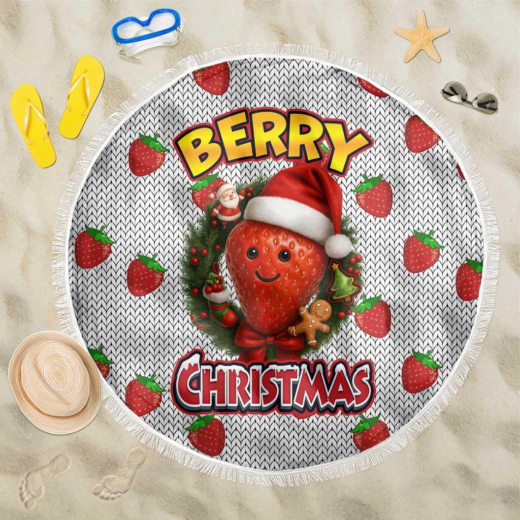 Berry ChristmasYall Christmas Beach Blanket Xmas Holiday Patterns - Wonder Print Shop