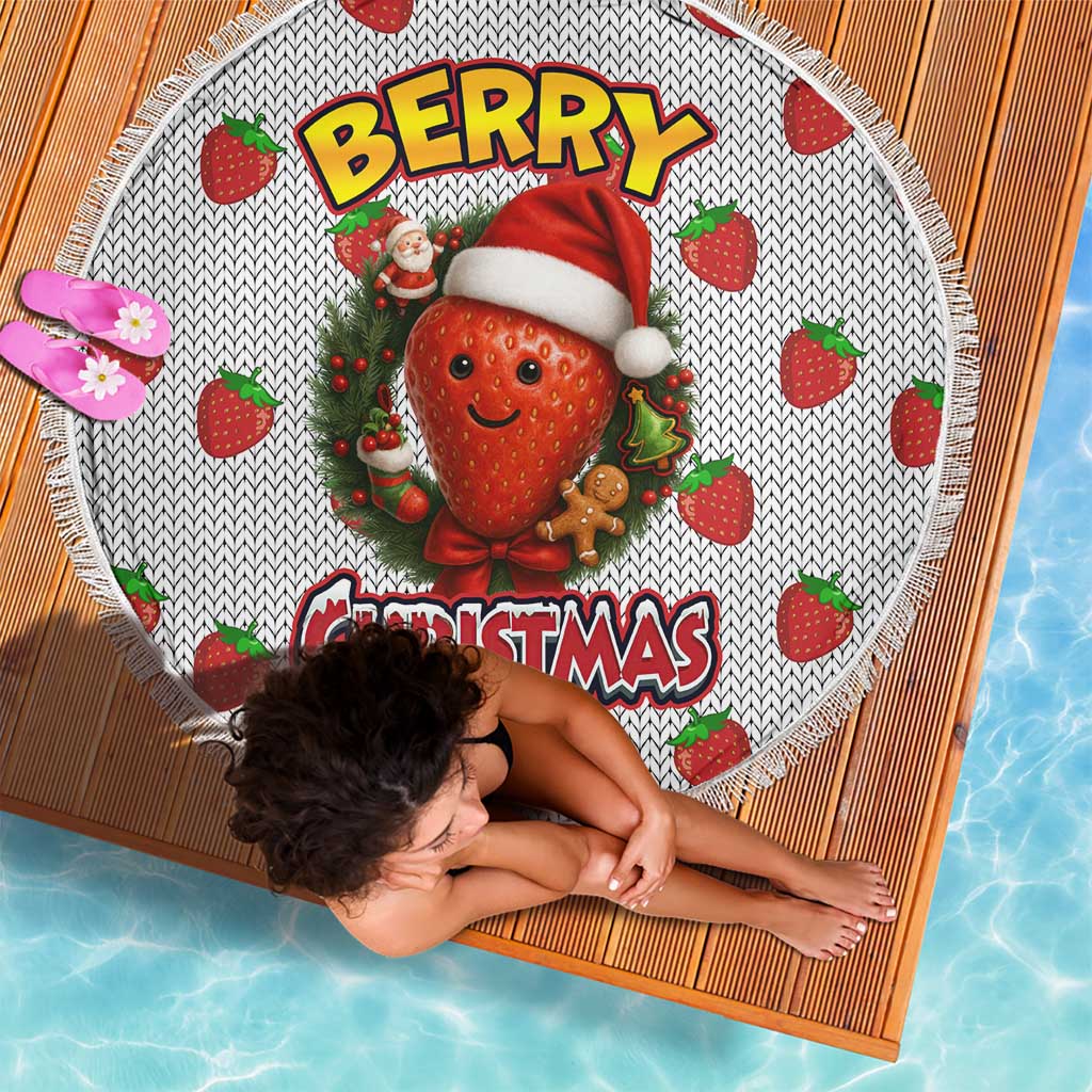 Berry ChristmasYall Christmas Beach Blanket Xmas Holiday Patterns - Wonder Print Shop