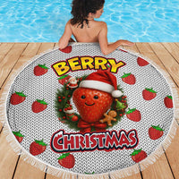 Berry ChristmasYall Christmas Beach Blanket Xmas Holiday Patterns - Wonder Print Shop