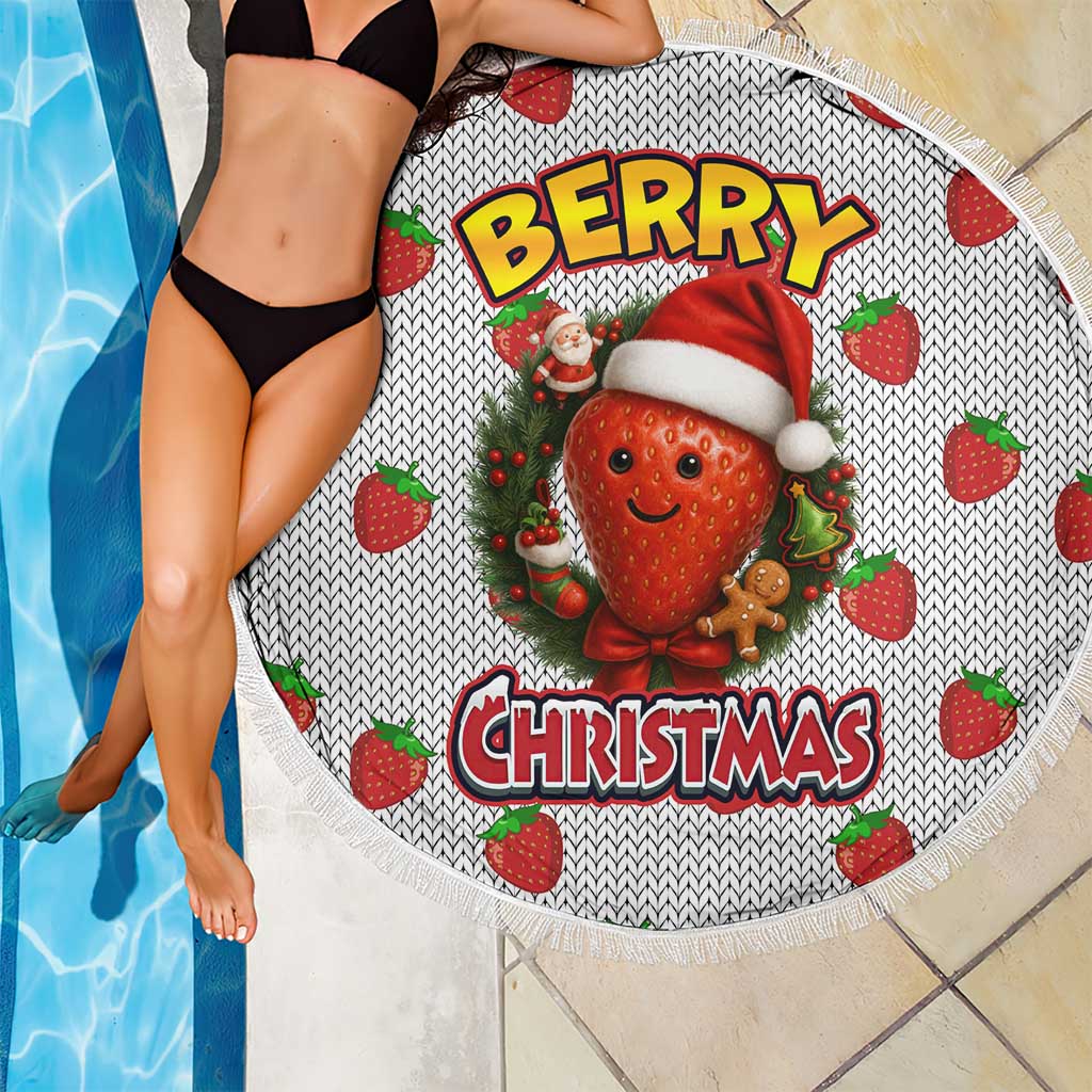 Berry ChristmasYall Christmas Beach Blanket Xmas Holiday Patterns - Wonder Print Shop