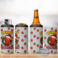 Berry ChristmasYall Christmas 4 in 1 Can Cooler Tumbler Xmas Holiday Patterns - Wonder Print Shop
