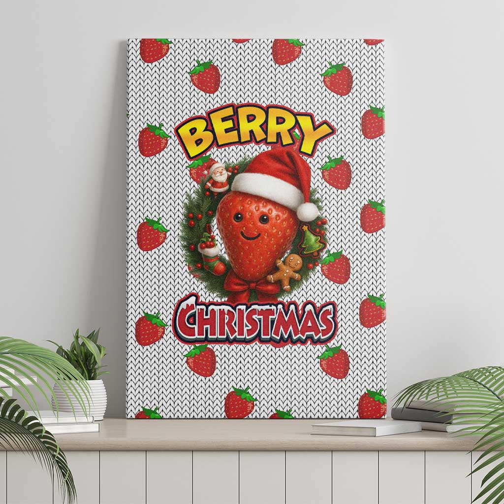 Berry ChristmasYall Christmas Canvas Wall Art Xmas Holiday Patterns - Wonder Print Shop