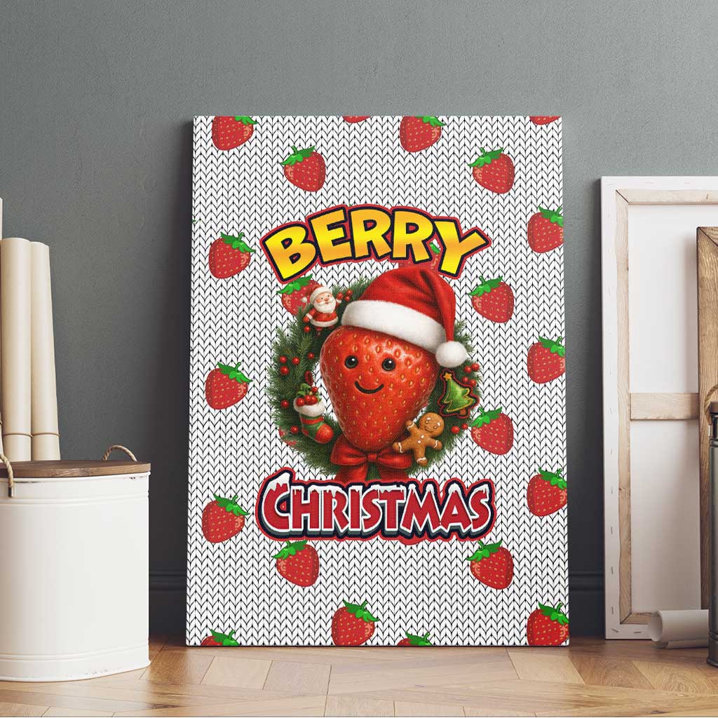 Berry ChristmasYall Christmas Canvas Wall Art Xmas Holiday Patterns - Wonder Print Shop