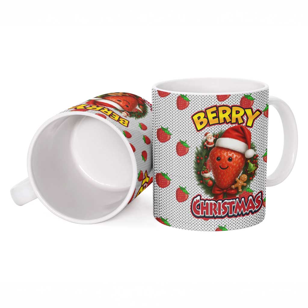 Berry ChristmasYall Christmas Ceramic Mug Xmas Holiday Patterns - Wonder Print Shop