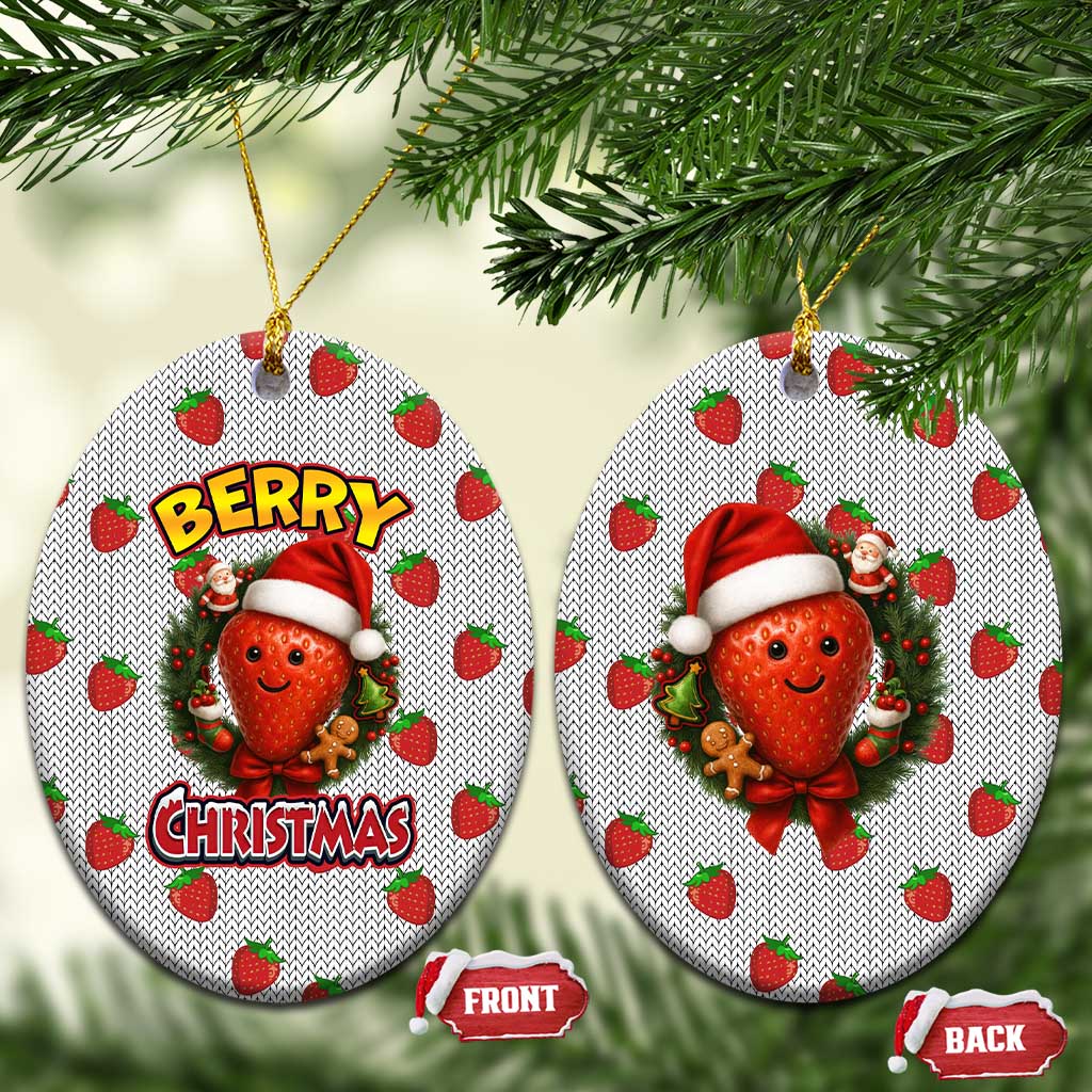 Berry ChristmasYall Christmas Ceramic Ornament Xmas Holiday Patterns - Wonder Print Shop