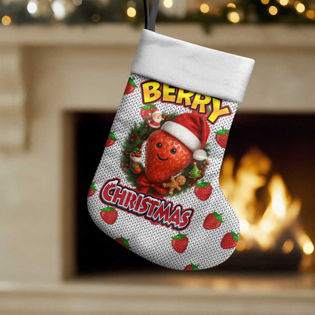 Berry ChristmasYall Christmas Stocking Xmas Holiday Patterns - Wonder Print Shop