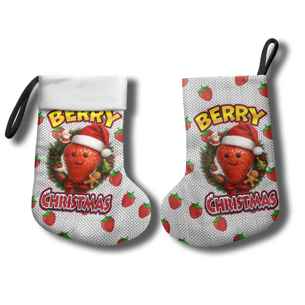 Berry ChristmasYall Christmas Stocking Xmas Holiday Patterns - Wonder Print Shop