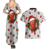 Berry ChristmasYall Christmas Couples Matching Summer Maxi Dress and Hawaiian Shirt Xmas Holiday Patterns - Wonder Print Shop