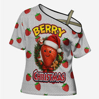 Berry ChristmasYall Christmas Cross Shoulder Shirt Xmas Holiday Patterns - Wonder Print Shop