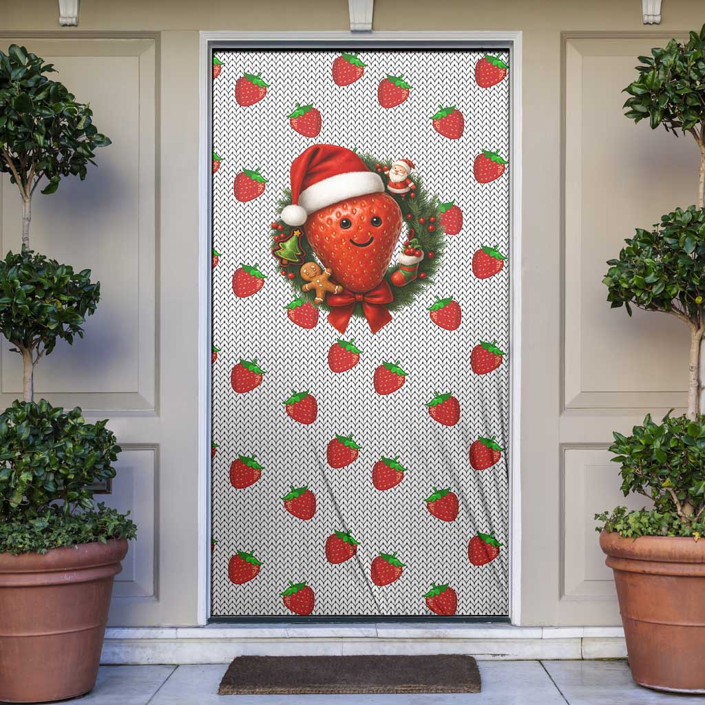 Berry ChristmasYall Christmas Door Cover Xmas Holiday Patterns - Wonder Print Shop