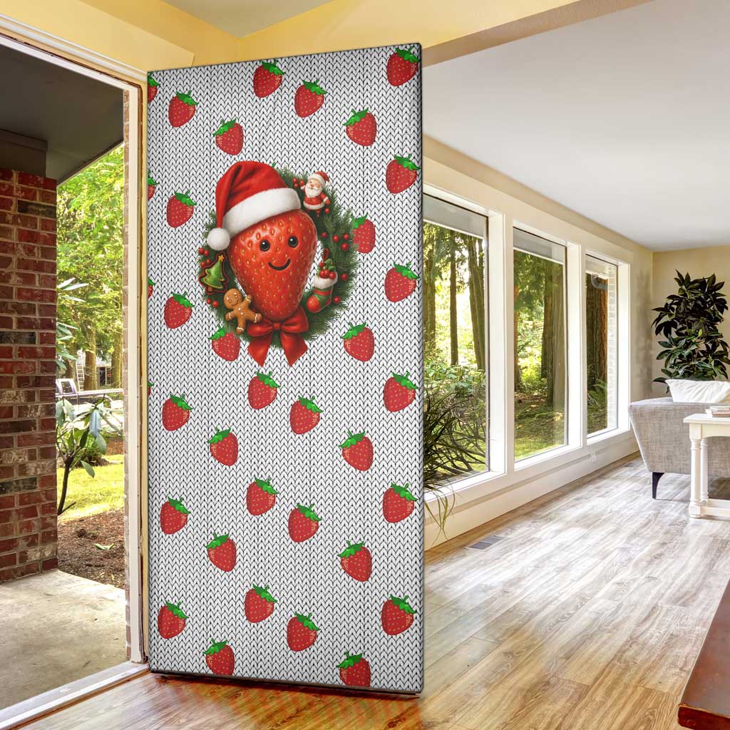 Berry ChristmasYall Christmas Door Cover Xmas Holiday Patterns - Wonder Print Shop