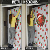 Berry ChristmasYall Christmas Door Cover Xmas Holiday Patterns - Wonder Print Shop