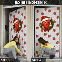 Berry ChristmasYall Christmas Door Cover Xmas Holiday Patterns - Wonder Print Shop