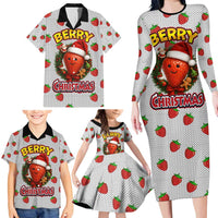 Berry ChristmasYall Christmas Family Matching Long Sleeve Bodycon Dress and Hawaiian Shirt Xmas Holiday Patterns - Wonder Print Shop