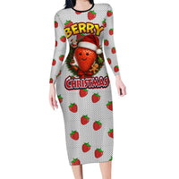 Berry ChristmasYall Christmas Family Matching Long Sleeve Bodycon Dress and Hawaiian Shirt Xmas Holiday Patterns - Wonder Print Shop
